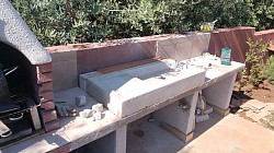 Costruzione e montaggio di un lavandino